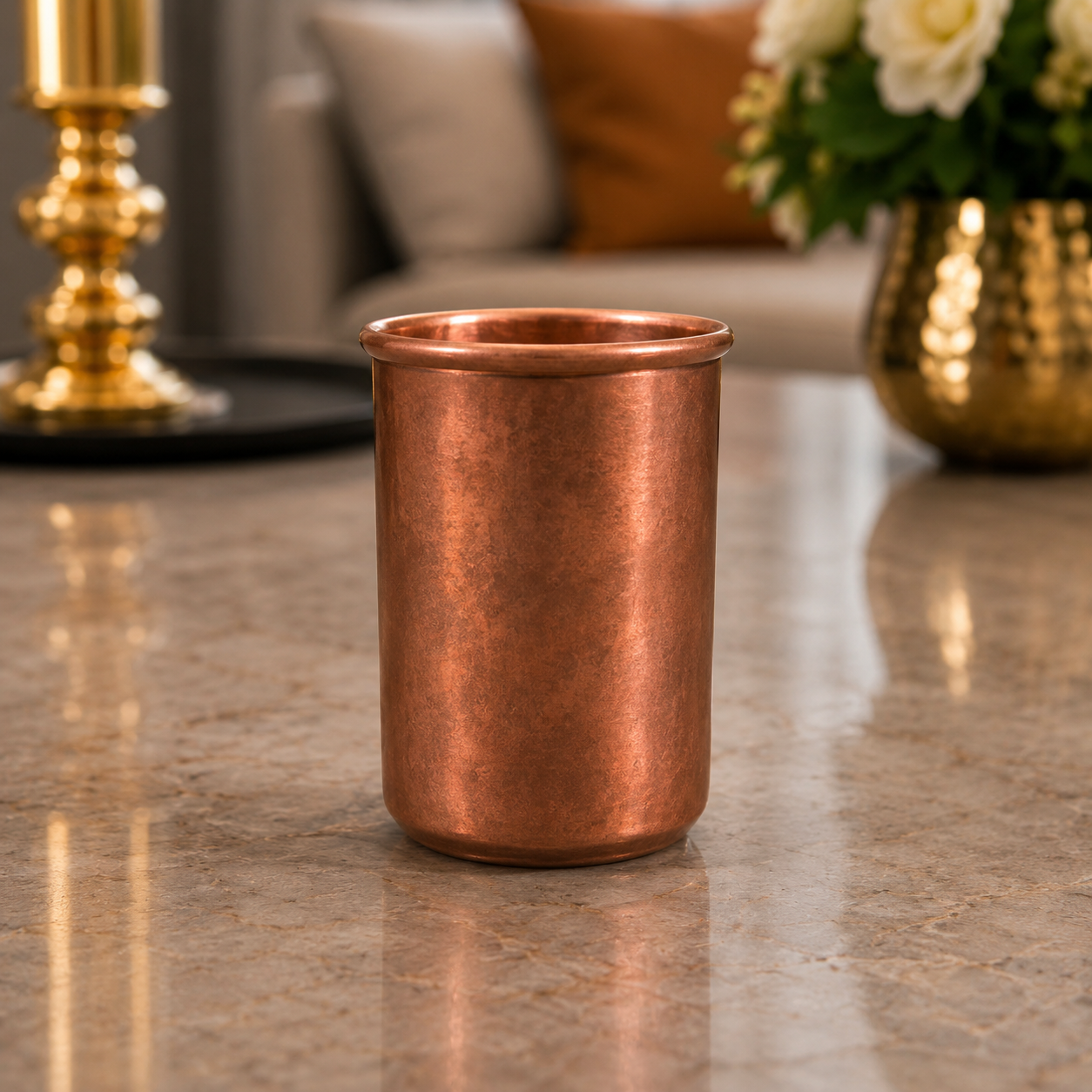 Elegant Copper Glass C103