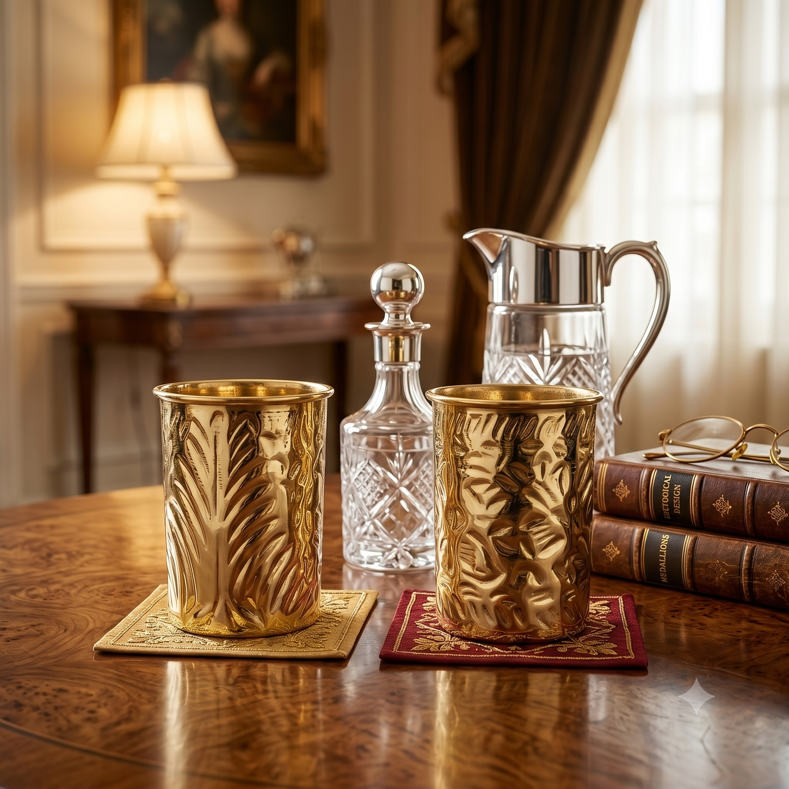 Elegant Brass Glass B106 - Image 4