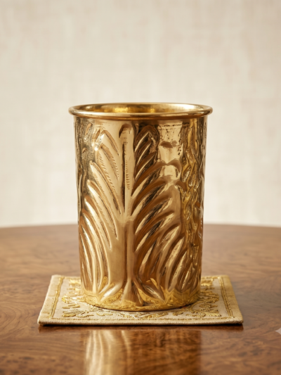 Elegant Brass Glass B106