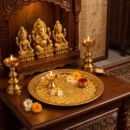 Elegant Brass Pooja Thali