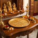Elegant Brass Pooja Thali