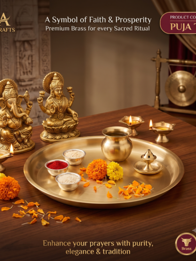 Elegant Brass Pooja Thali
