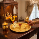 Elegant Brass Pooja Thali