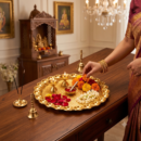 Elegant Brass Pooja Thali