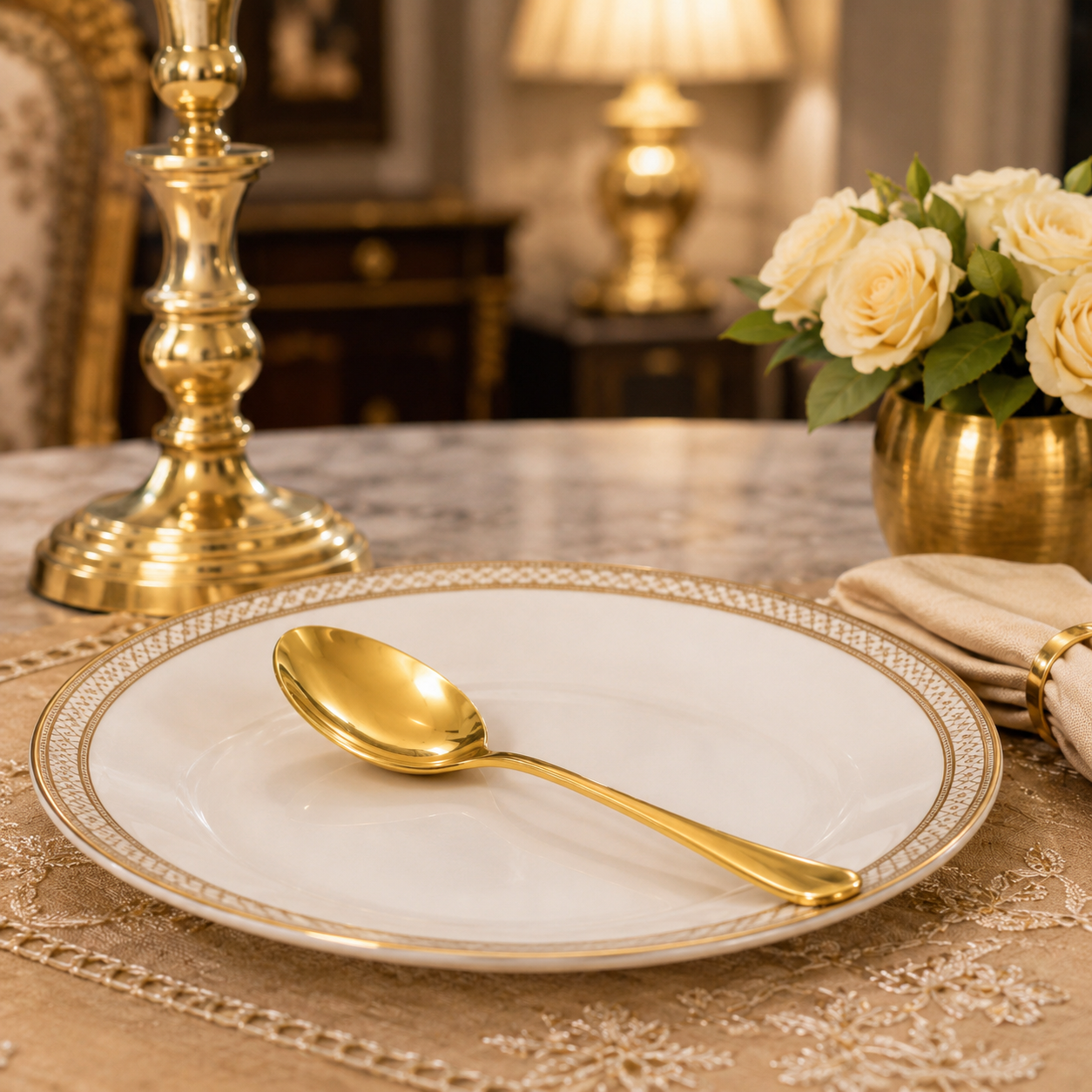 Brass cutlery
